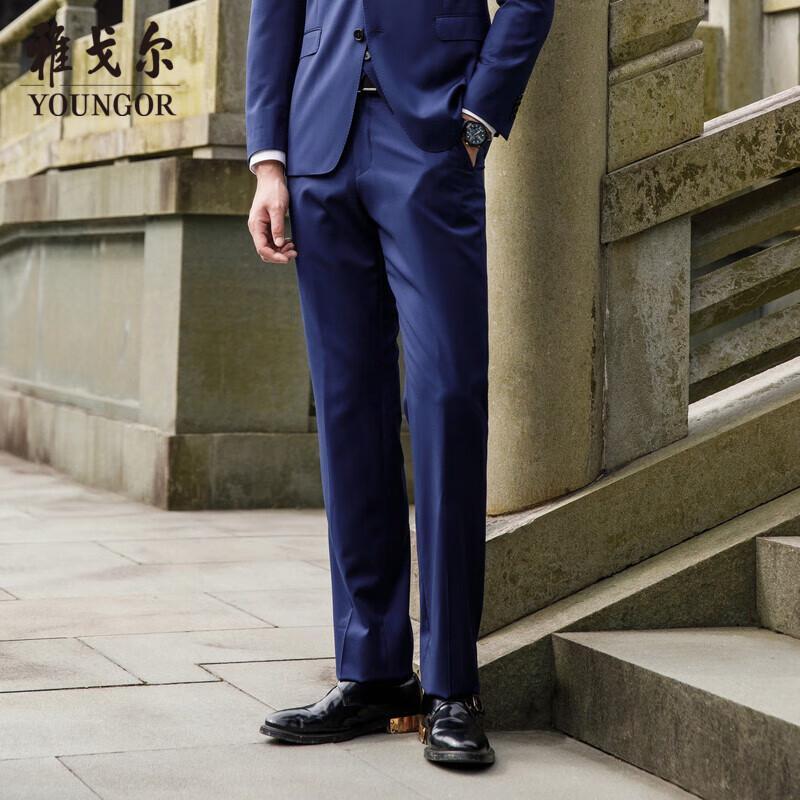 YOUNGOR Мужские шерстяные брюки в стиле business casual