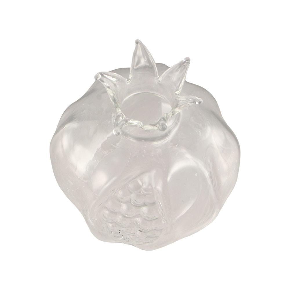 Прозрачная гранатовая стеклянная ваза Красная фруктовая ваза Креативная гидропонная ваза для цветов Настольная