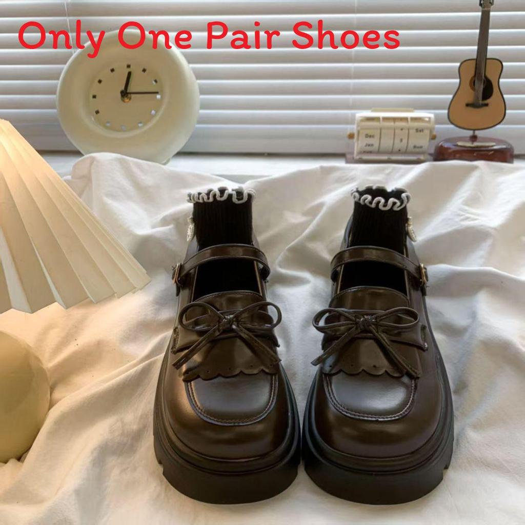 Mary Jane Shoes For Women With Platform Thick Heel Fall Casual Footwear