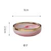 Nordic Light Luxury Gold Ceramic Small Plate Snack Sauce Dish Round Ceramics Condiment Dish Home Kitchen Supplies Tableware