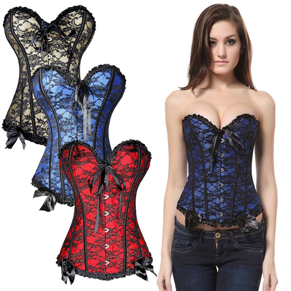 Женский атласный корсет-бюстье с шнуровкой сзади, на косточках, с G-стрингами, боди для формирования фигуры, размер S-6XL, новый стиль