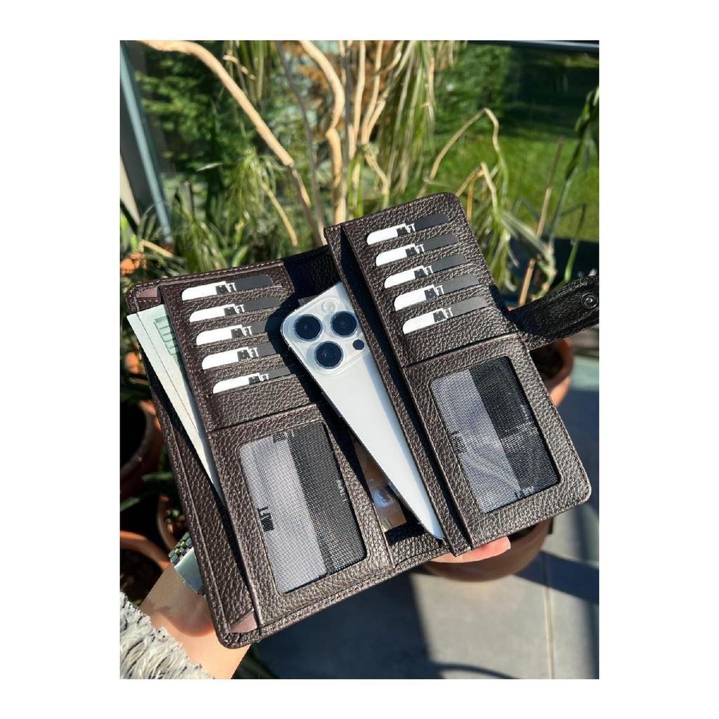 Кошелек унисекс из натуральной кожи Twist 2323 с отделением для телефона