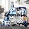 1Pc Freya Skye Starry Night Vibes Blanket Soft Throw Blanket For Home Bedroom Bed Sofa Travel Office Solid Christmas Blanket