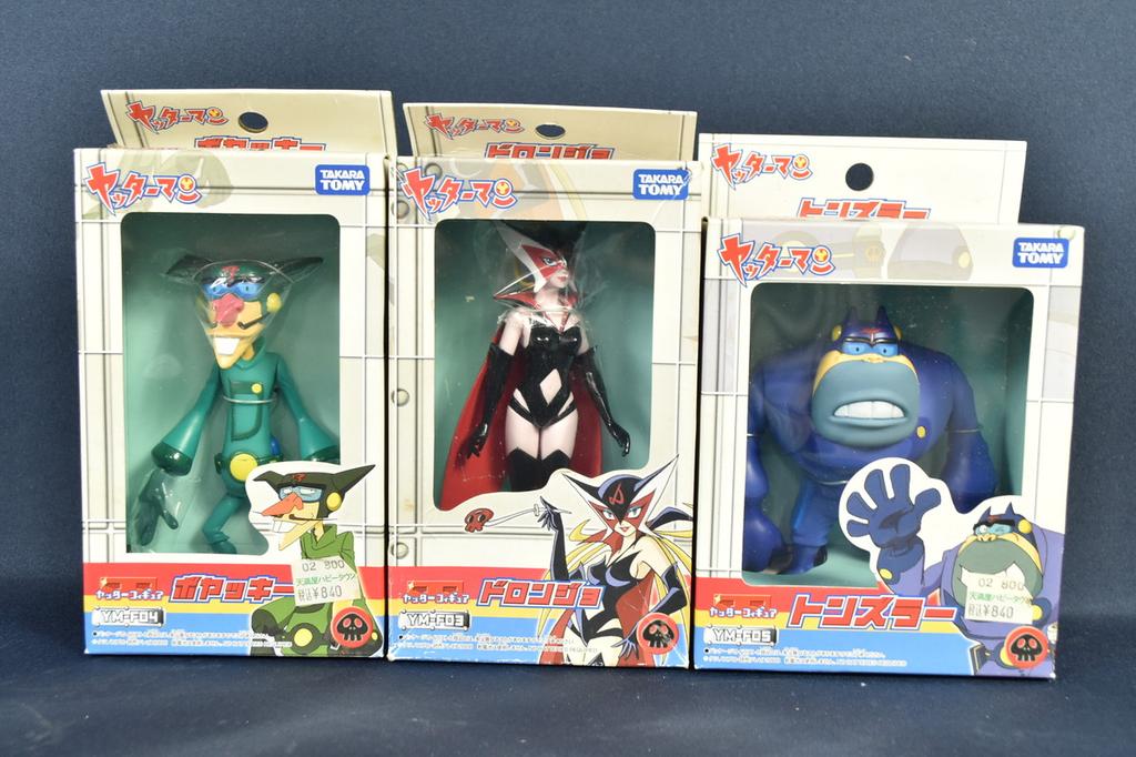 Used Set of 3 Takara Tomy Yatterman Figure Doronjo/Boyacky/Tonzura Anime Character
