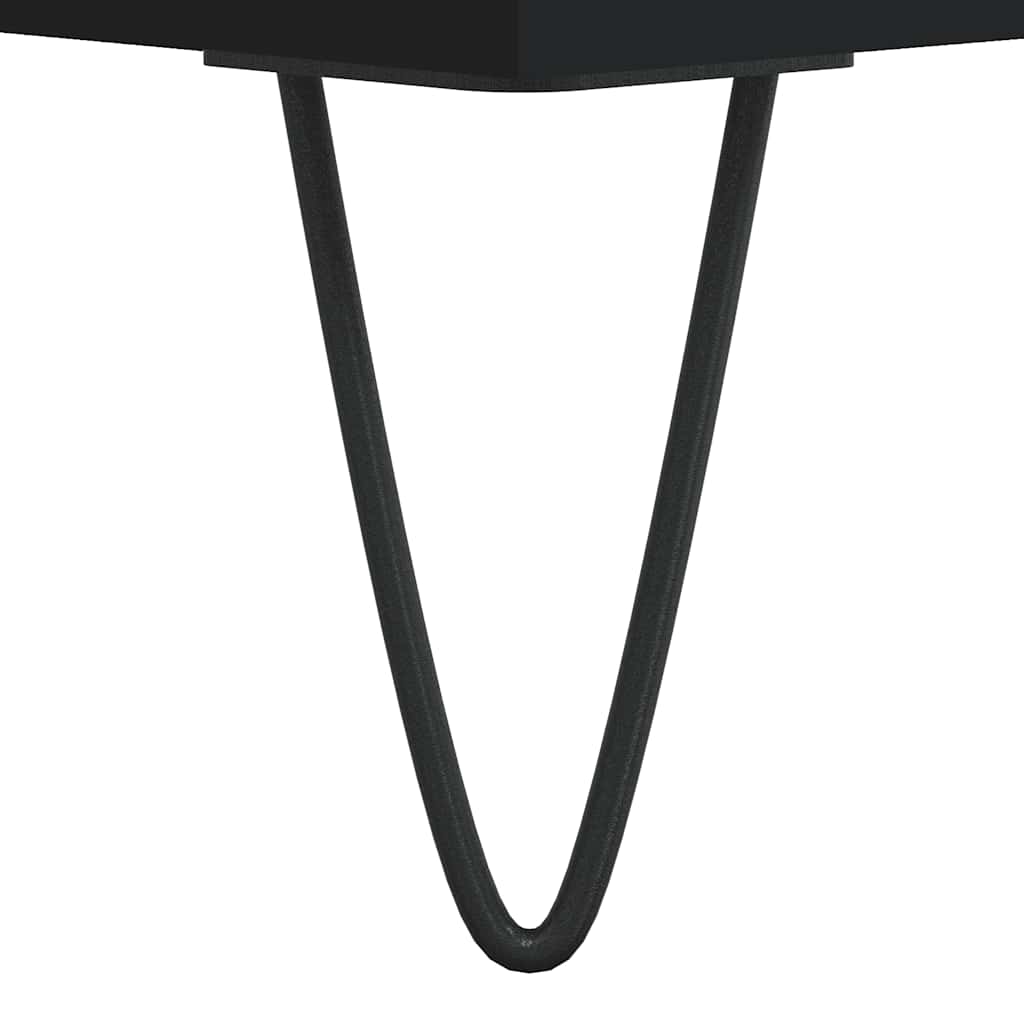 Vidaxl Szafka, Czarna, 57X35X70 Cm, Materiał Drewnopochodny