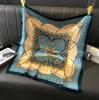 Luxury Square Silk Scarf for Women Hijab Hair Bands Neckerchief Female Satin Shawl Ribbon Headband Fashion Wraps Bandana