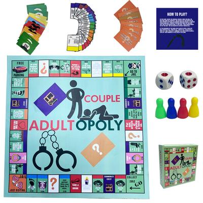 Портативная забавная настольная игра Adultopoly для взрослых, интерактивная карточная игра для отношений для вечера свиданий пары, подарки на День святого Валентина для него и для нее, игрушка для вечеринки
