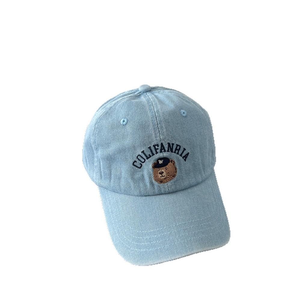 Embroidered Colifanria Bear Baseball Cap With Adjustable Sun Protection Outdoor