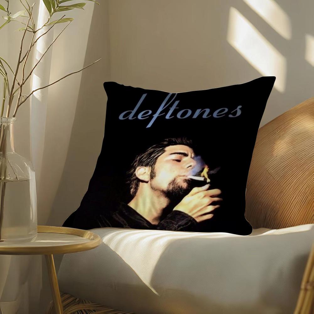 Чехол для подушки Deftones (D) Мягкий коротковорсовый чехол для подушки Гладкая уютная текстура Эстетичный чехол для подушки Декор для дома
