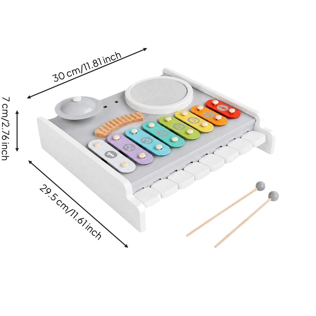 Multifunctional Musical Toy with Mallets Screen-Complimentary Kids Percussion
