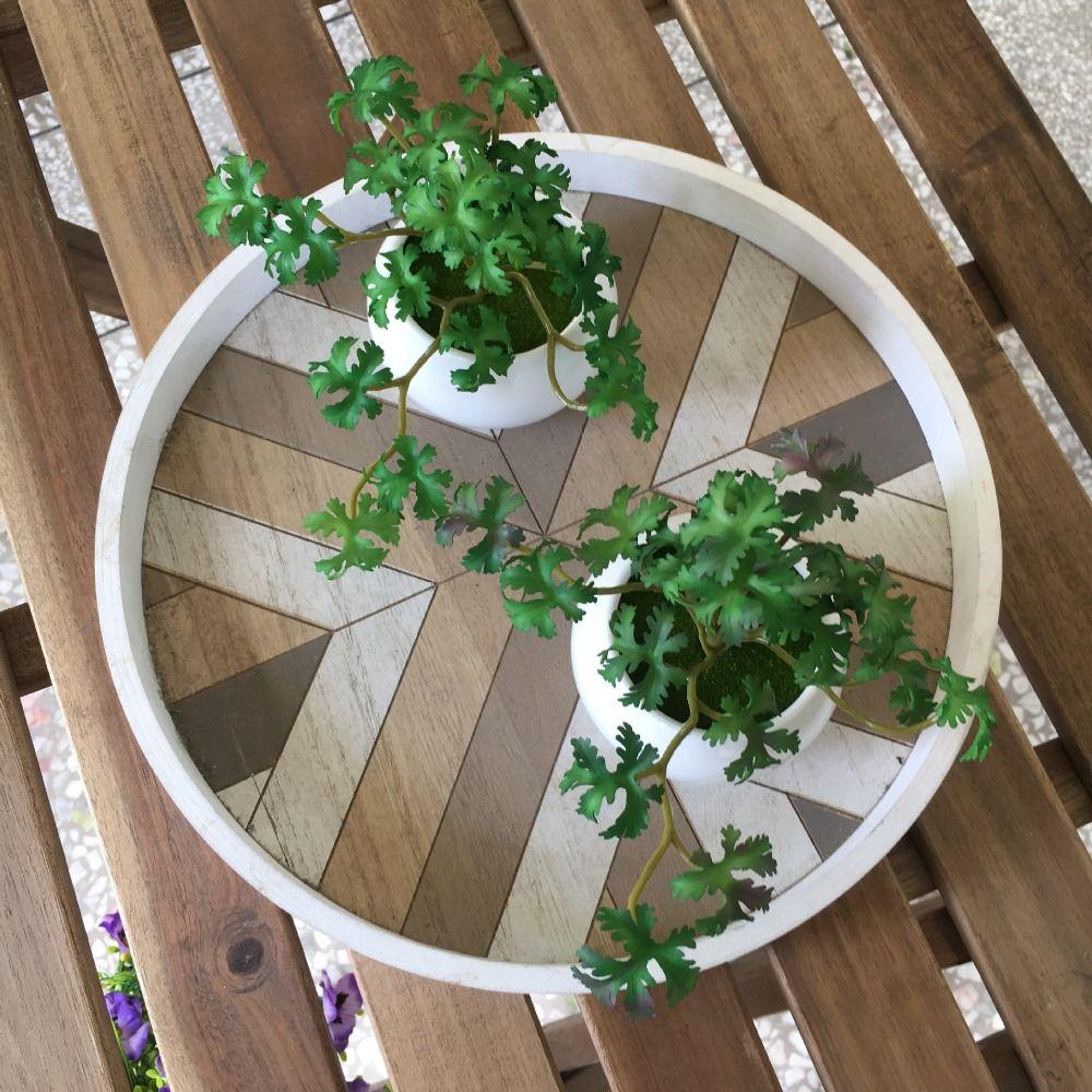 Porch Home Shop Office Decor Desktop Bonsai Simulation Plant Copper Coin Grass Fake Ivy Leaves