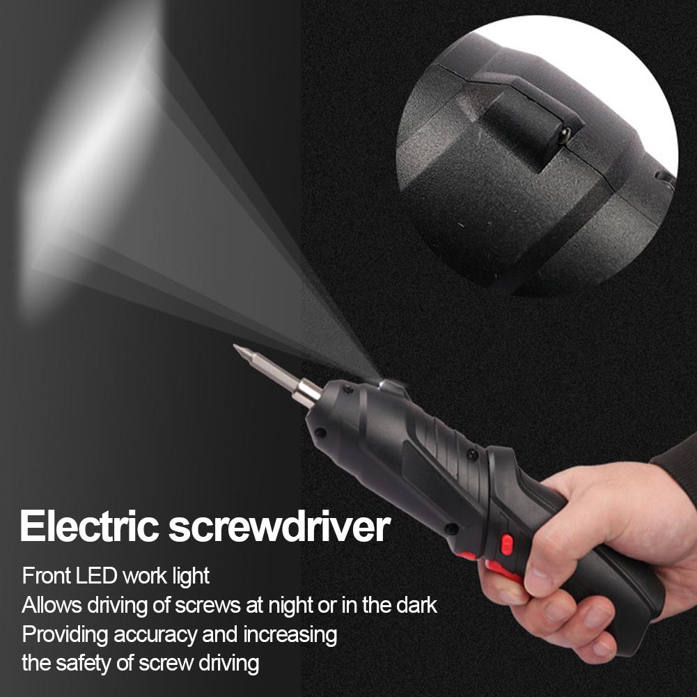 Набор электрических отверток 4 В, мощная ударная отвертка, дрель, 250 об/мин, отвертка с литиевой батареей, 1800 мАч, перезаряжаемая