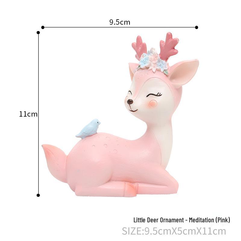 Charming Spotted Deer Car & Home Resin Ornament
