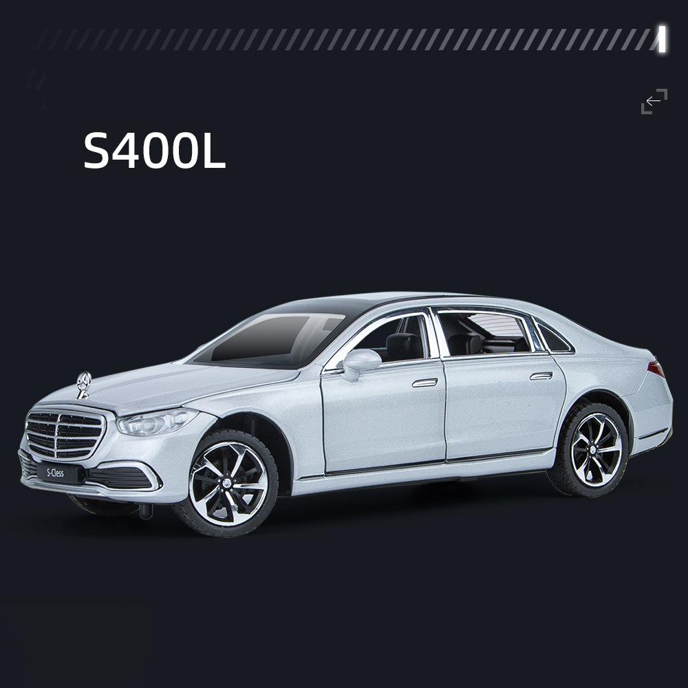 1/24 BENZ S400 S-Class Alloy Car Diecasts & Toy Vehicles Car Model Sound and Light Pull Back Car Toys Gifts