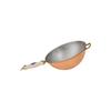 Colander, Copper Sieve - with Tinned Interior Contains a Porcelain Handle, Diameter: 24 Cm