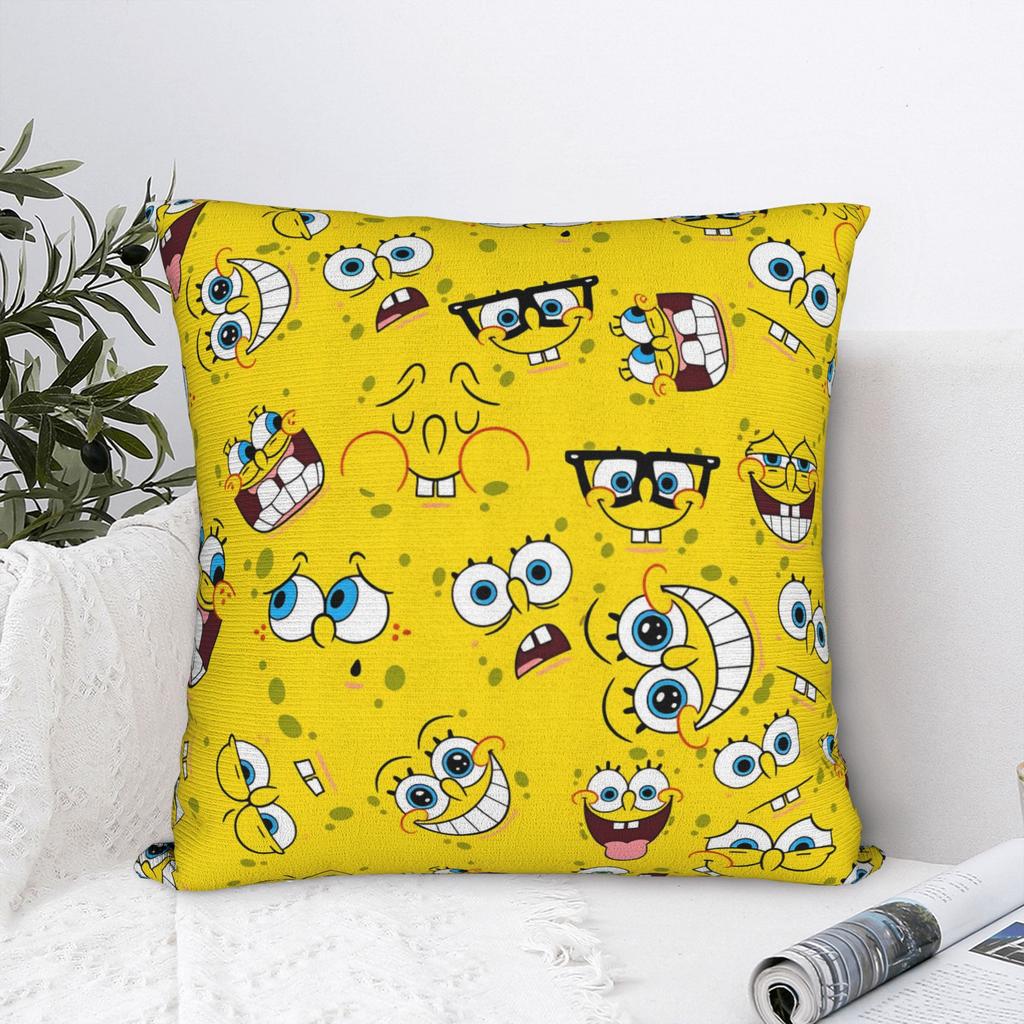 SSpongeBobeds SSquarePantsed Sponge Man Pillowcases Morden Pillow Case For Couch Sofa Bedroom Graphic Pillow Cover