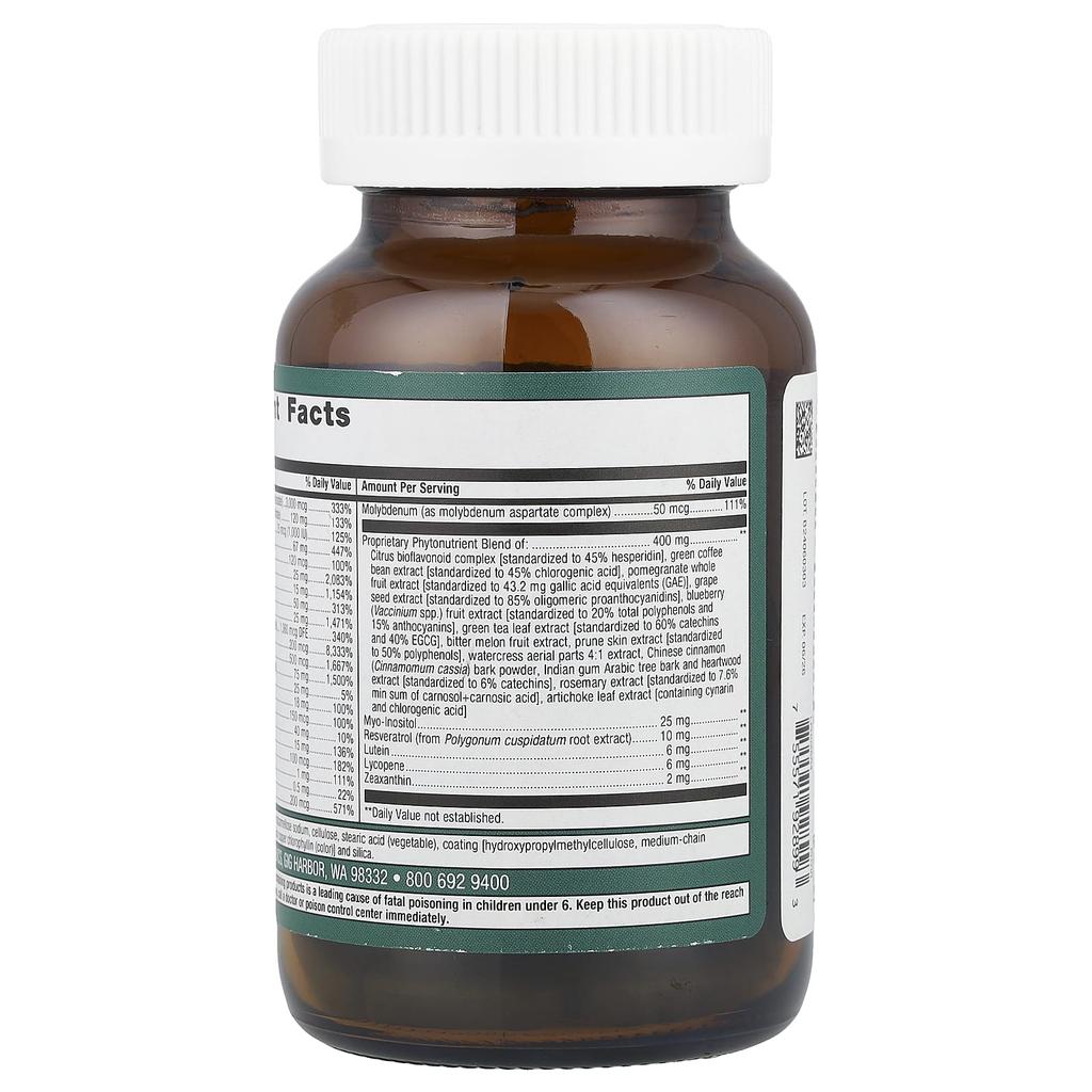 Metagenics, PhytoMulti, с железом, 60 таблеток