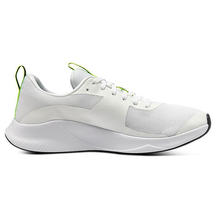 Under Armour Кроссовки Charged Aurora, дышащие, нескользящие, прочные, низкие, для тренировок, женские, белые с зеленым 3022619-105