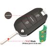 Flip Remote Smart Car Key For Citroen C3 C4 Cactus Hella For Peugeot 208 301 508 5008 Expert 434MHZ ID46 PCF7941A Chip