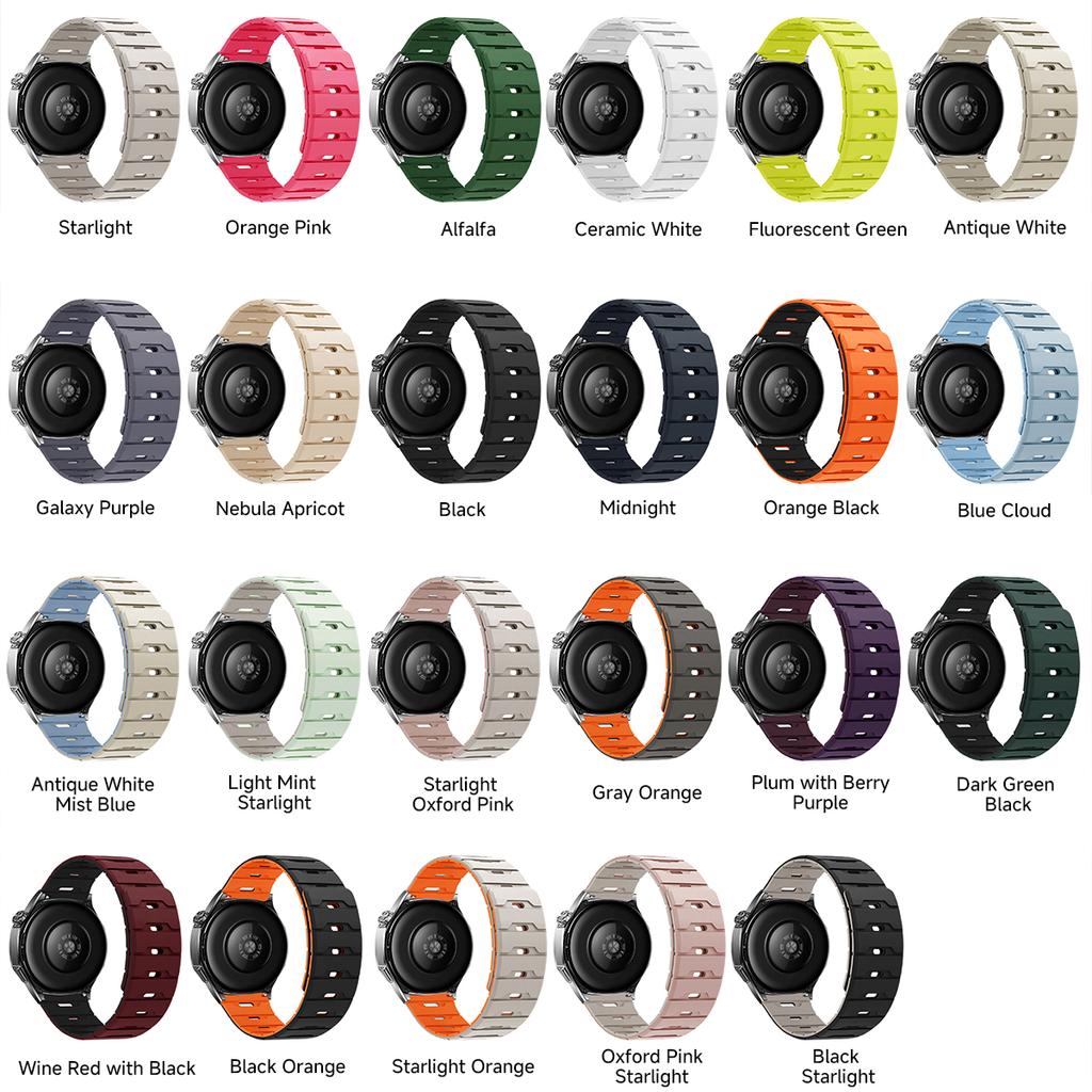 18мм 20мм 22мм Силиконовый ремешок для Huawei Watch GT6 GT5 6Pro GT4 46мм Магнитный ремешок для Samsung Galaxy Watch 7 6 5 4 Classic 5Pro