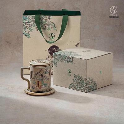 Кружка-термос Wanqiantang Edenus Dunhuang Керамическая для офиса и путешествий 400 мл