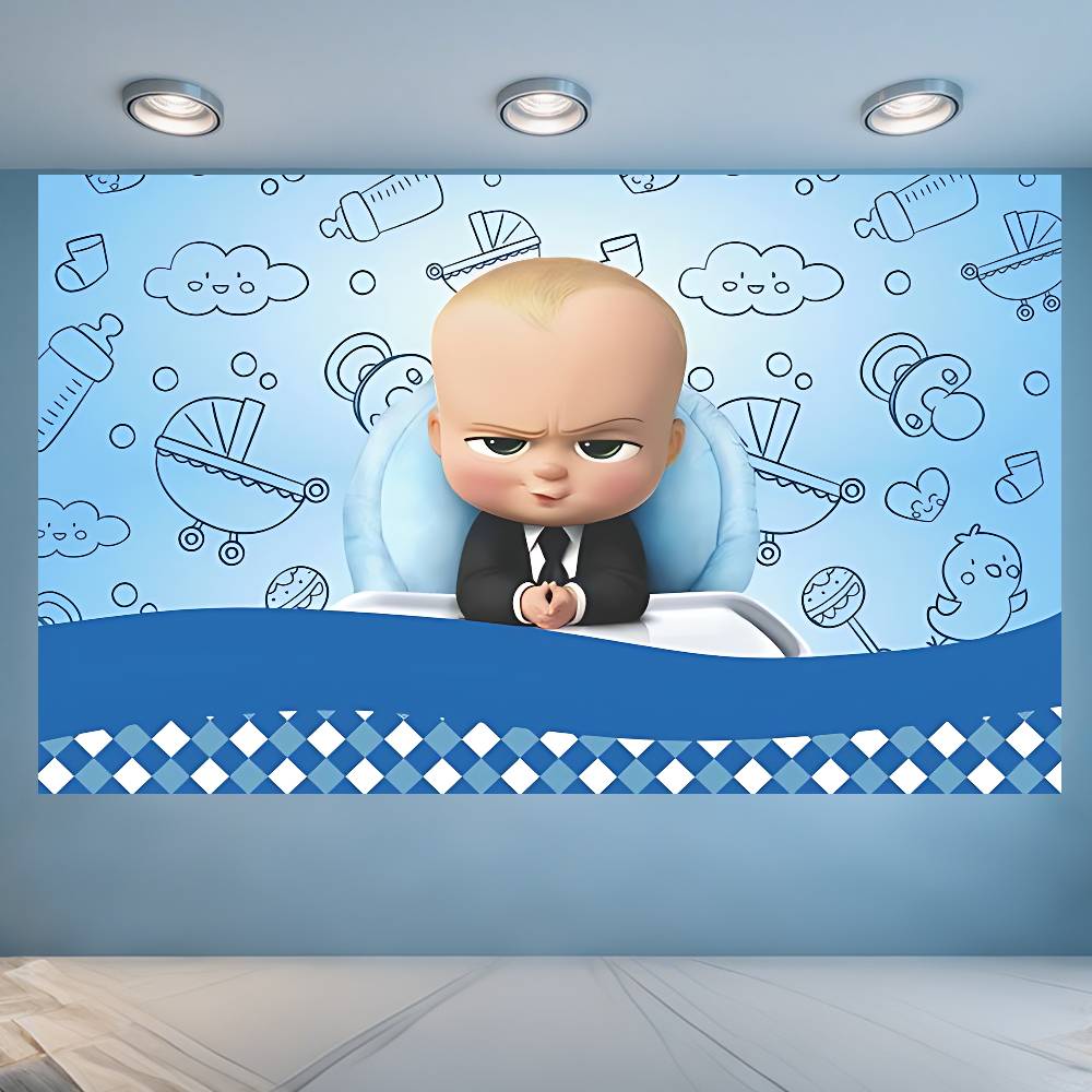 FunnyD B-Босс B-Малыш мультфильм фильм декорация фон комната фотосессия фон для фотосъемки юбилейное мероприятие украшение