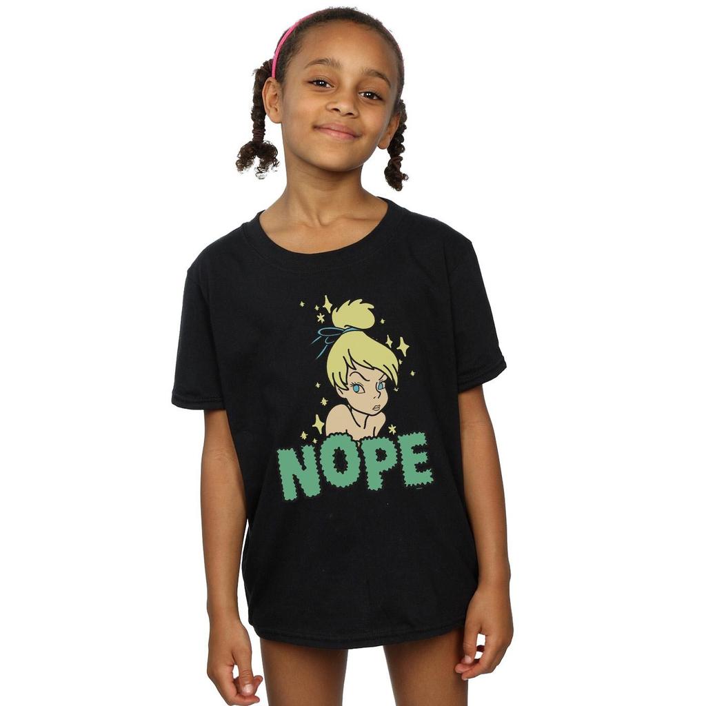 Disney Girls Tinker Bell Nope Cotton T-Shirt