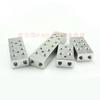 35x20 мм 1/8" BSP Внутренняя резьба 2 ряда x 2 3 4 5 6 8 направлений 8-28 портов Сплошной алюминиевый пневматический распределительный блок-разветвитель