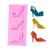 Commodity Chocolate Heels 3d Fondant Mold Decoration Shoe Mold Lady Wedding Cake Decoration Mould Silicone Cak