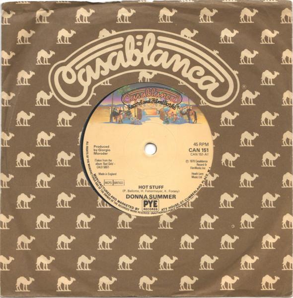 7-дюймовая пластинка DONNA SUMMER - Hot Stuff CAN151 Casablanca 1979 UK Соул/Фанк Б/У