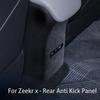 Suede Leather Car Interior Modification Back Pow Anti-kick Panel Cover For Zeekr X 2023 2024 Protective Accessories