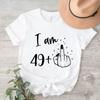 Womretro 29 39 Years Old White Summer Knitted Short Printed Tshirt 3060 Year Old Woms Tshirt Birthday Printed Tshirt