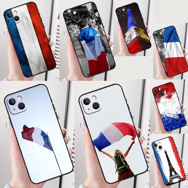 Чехол для телефона с флагом Франции для iPhone 16 Pro Max 13 12 Mini 11 14 15 Pro Max XR 16 15 Plus 16e Защитный корпус