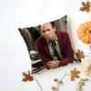 SStuart Bloom Cushion Cover Washable Linen Pillowcase Soft  for Daily Sofa Bed Home Room Decor