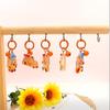 Korean Style Luminous Key Chain Cartoon Bell Key Chain Personality Capybara Pendant  Decoration