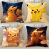 Покемон Аниме Периферийная Наволочка Пикачу Милая Декоративная Наволочка Дом Гостиная Диван Комната Украшение Детский Подарок