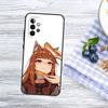 Anime S-Spice and Wolf Phone Case For Samsung Galaxy A73,31,32,72,41,53,52,71,22,5G,Note,J7,8,9 Soft Black Cover