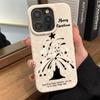 Чехол для телефона Marry Christmas Tree Cartoon Cute Cat для iPhone 16 15 14 13 12 11 Pro Max X XR XS 7 8 15 Plus SE с рождественским узором, противоударный чехол для телефона