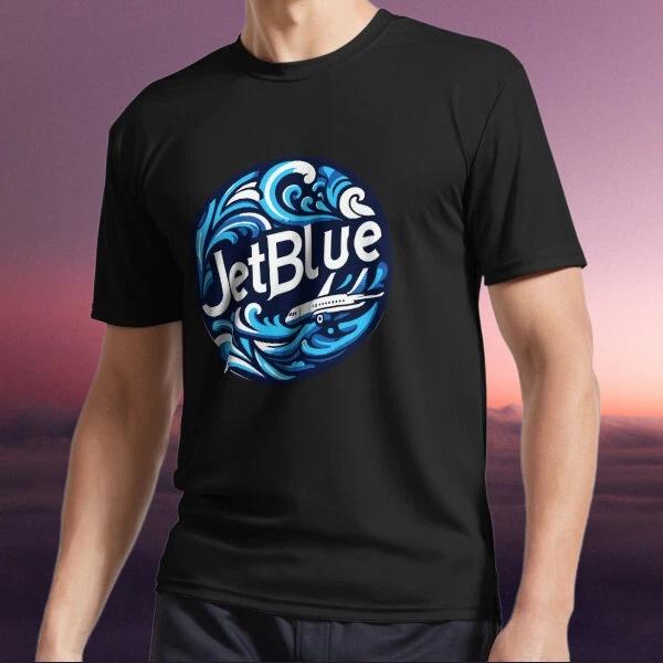 Мужские и женские футболки JetBlue Airbus