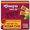 Chaayos Instant Tea Premix-Kesar-Regular Sugar (15 Sachets)|100% Natural Saffron|Kesar Chai|Masala Chai|Assam Tea|390 Pounds