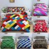 Stripe Geometric Bedding Set Breathable Duvet Cover With Pillowcase Adults Fashion Queen King Size Quilt Cover Home Textiles