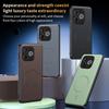 Тонкая текстурная кожаная чехол-книжка для Honor 600 Lite с магнитной беспроводной зарядкой, задняя крышка-бампер из ПК+ТПУ для Honor 600 Lite