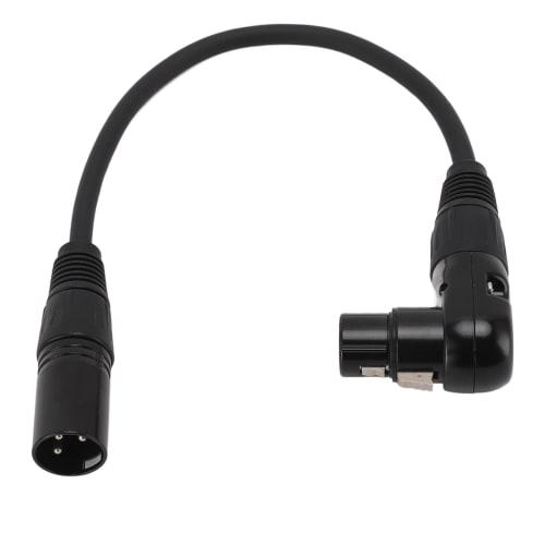 Ongwan XLR Microphone Extension Cable Adapter, Right Angle XLR To Straight XLR Cable, PVC (1 Meter/3.3 Feet)