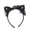 Девушки милые кошачьи уши в форме марлевых повязка на голову с блестками повязка для волос обруч аксессуары
