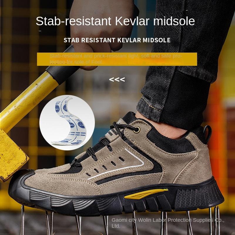 Обувь для страхования труда Мужская стальная защитная обувь Baotou, противоударная и ударопрочная, для электросварщиков, защитная рабочая обувь от ожогов