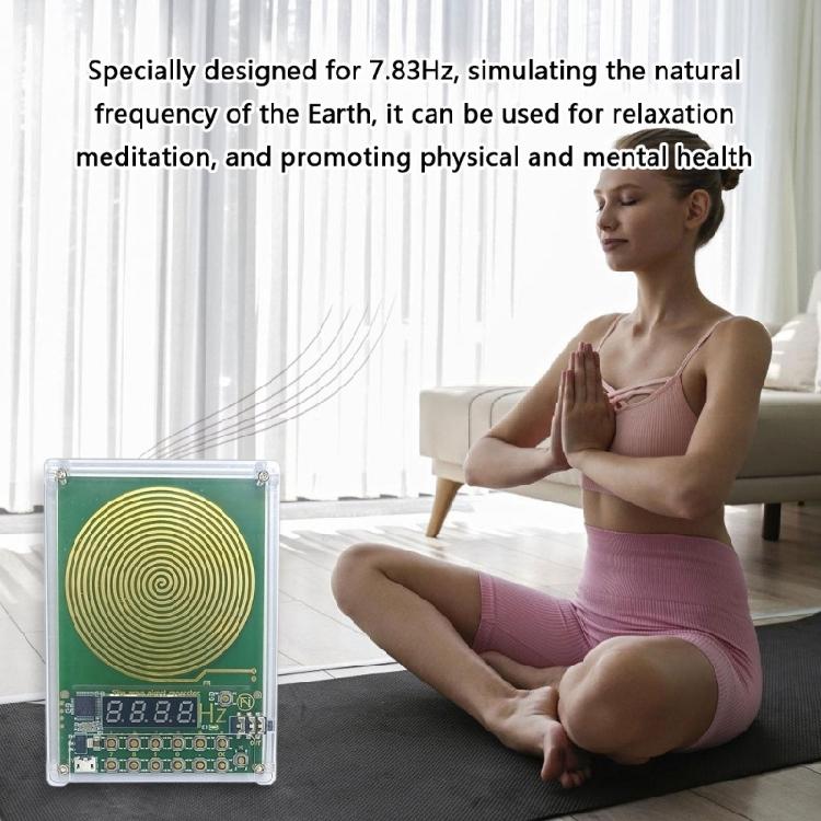 Gold Plate Connectors Schumann Waves Frequency Generator Adjustable Output for Office Use Sine Waves Signal Generator