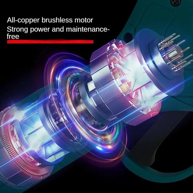 Бесщеточные электрические секаторы, садовый инструмент, секатор, аккумуляторные электрические садовые ножницы со светодиодным дисплеем, подходят для батареи Makita 18 В