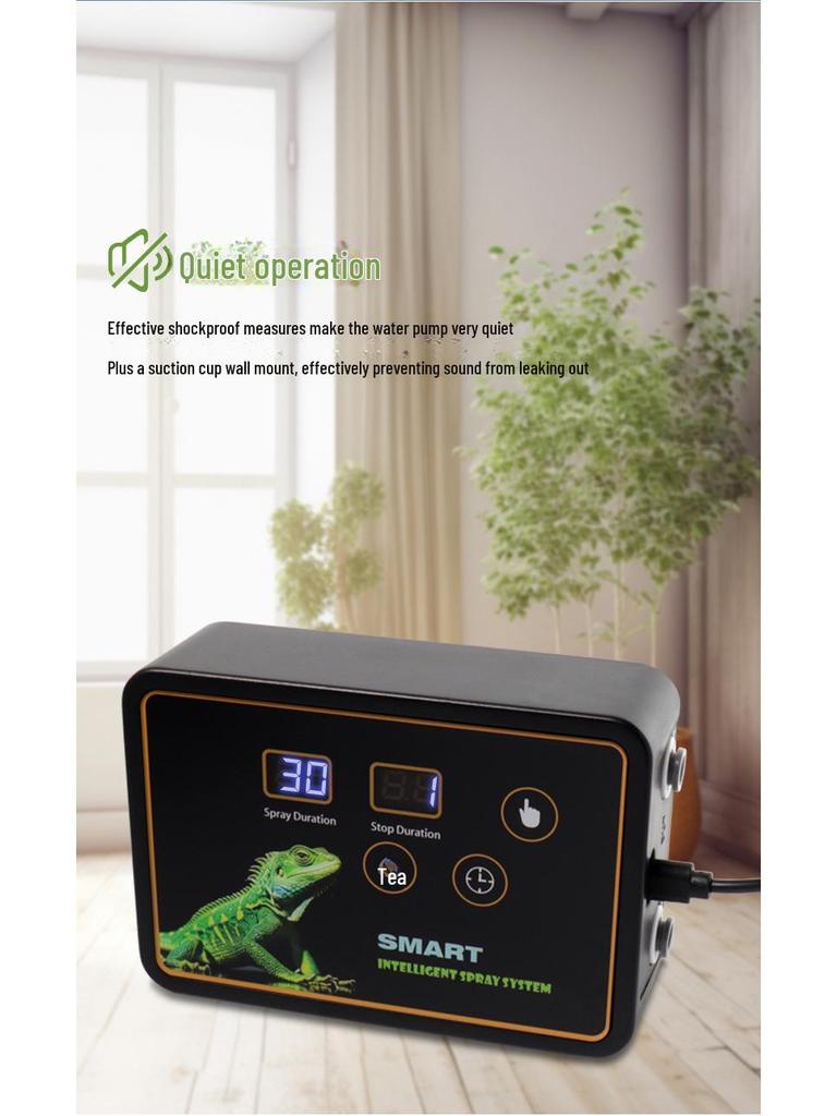 Smart Reptile Enclosure Misting System for Humidification