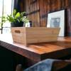 BAMBOO TRAY RECTANGULAR BOX WOODEN ORGANIZER BOX 23x16x7.5 cm