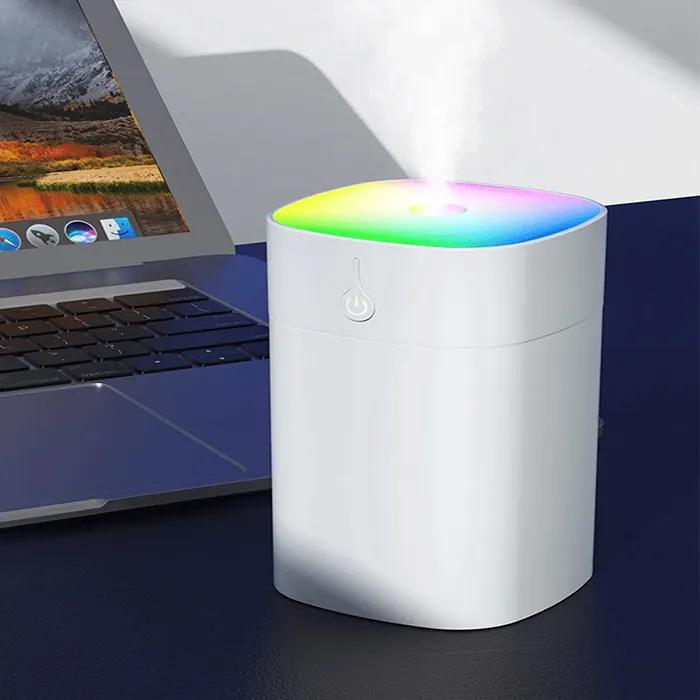 Увлажнитель воздуха, очиститель воздуха, диффузор для ароматерапии для автомобиля и дома со светодиодной подсветкой